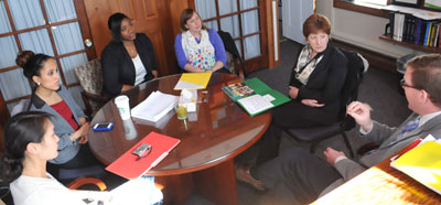ACE leaders with Albany Mayor Kathy Sheehan. 