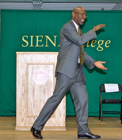 Geoffrey Canada delivers 28th annual MLK Lecture at Siena College.