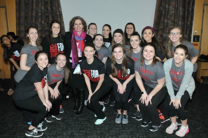 Assemblywoman Fahey with members of the Siena College Dance Team. Click to view more photos.